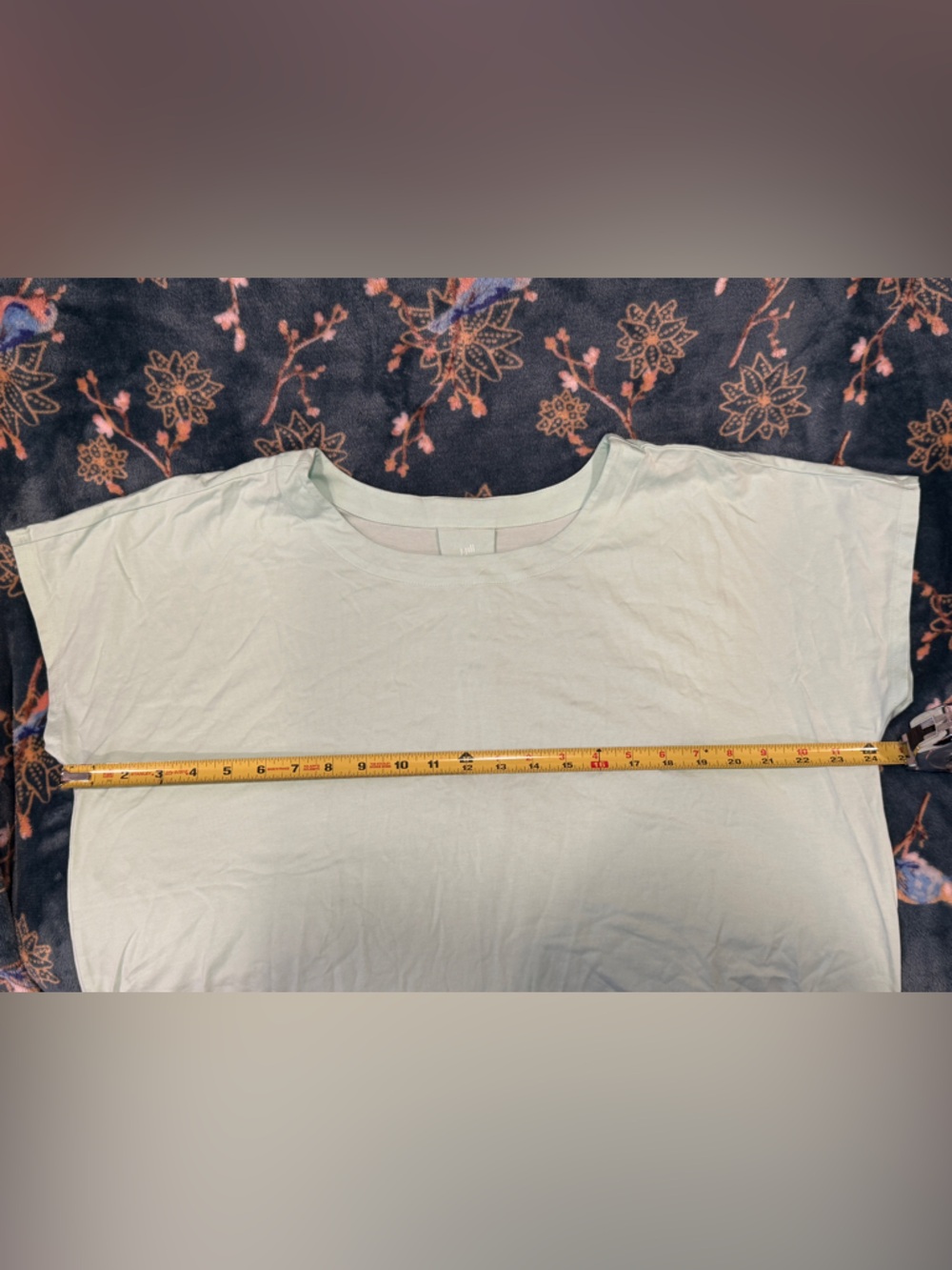 J. Jill Mint Green Short Sleeve Scoop Neck Tee - Picture 4 of 7
